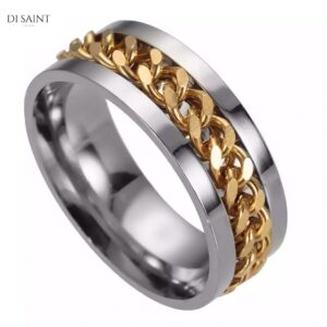 Anillo Chain trench - Dorado