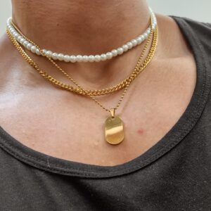 Cuban link 4mm - Dorado