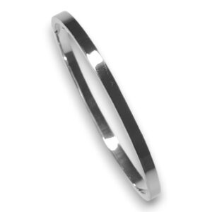 Pulsera cuff plateada